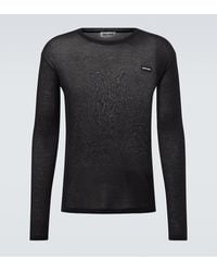 Miu Miu - Logo Cotton Jersey T-Shirt - Lyst