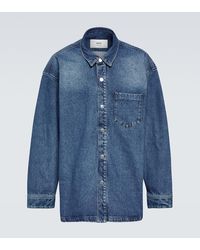 Ami Paris - Camicia di jeans oversize Ami De Cour - Lyst