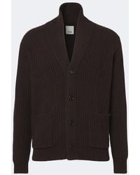 Allude - Ribbed-Knit Wool And Cashmere Cardigan - Lyst