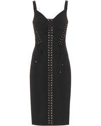 Dolce & Gabbana Cady-Bustierkleid mit Stretchanteil - Schwarz