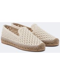 Brunello Cucinelli - Monili Suede-Trimmed Canvas Espadrilles - Lyst