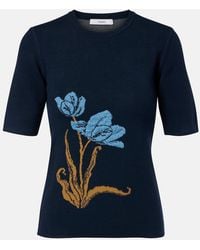 Erdem - Floral Jacquard Sweater - Lyst