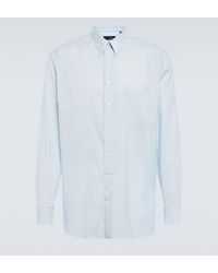 Lardini - Cotton And Silk Long-sleeve Shirt - Lyst