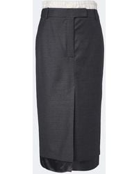 Rohe - Paneled Virgin Wool Pencil Skirt - Lyst