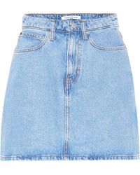Calvin Klein Minifalda de jeans - Azul