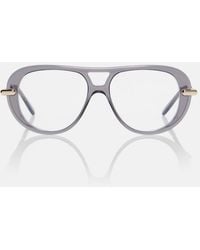 Loewe - Slim Aviator Glasses - Lyst