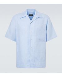 ZEGNA - Linen Bowling Shirt - Lyst