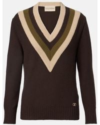 Valentino - Vlogo Virgin Wool Sweater - Lyst