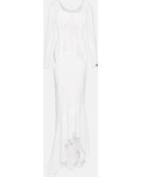 Dolce & Gabbana - X Kim – Robe longue en soie melangee - Lyst