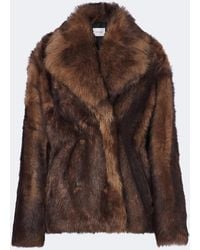 Yves Salomon - Double-Breasted Shearling Jacket - Lyst