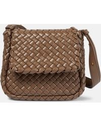 Bottega Veneta - Cobble Mini Leather Shoulder Bag - Lyst