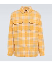 Burberry - Checked Wool And Cotton Overshirt - Lyst
