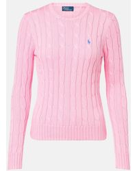 Polo Ralph Lauren - Cable-Knit Cotton Sweater - Lyst