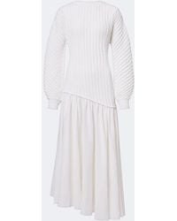 Bottega Veneta - Asymmetric Midi Dress - Lyst