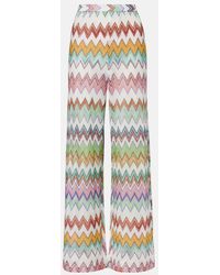 Missoni - Pantalon Ample Zigzag En Lame - Lyst