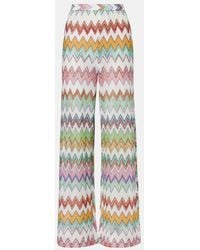 Missoni - Zigzag Lame Wide-Leg Pants - Lyst
