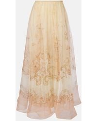 Zimmermann - Hypnotic Silk Organza Maxi Skirt - Lyst