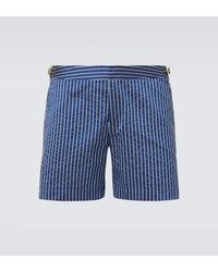 Orlebar Brown - Bulldog Striped Swim Trunks - Lyst
