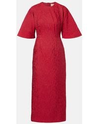 ROKSANDA - Falah Cloque Midi Dress - Lyst