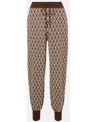 Valentino - Toute La V Virgin Wool Sweatpants - Lyst