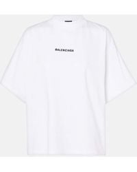 Balenciaga - Back Cropped T-Shirt - Lyst
