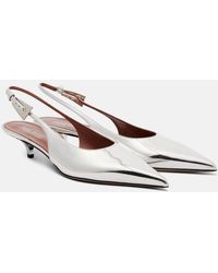 Paris Texas - Slingback-Pumps Jessica Aus Metallic-Leder - Lyst