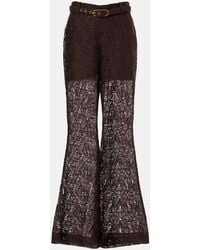 Zimmermann - Lace Flared Pants - Lyst