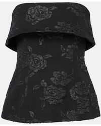 ROTATE BIRGER CHRISTENSEN - Strapless Jacquard Top - Lyst