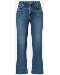 7 For All Mankind - Jeans Regular Cropped Alexa A Vita Alta - Lyst
