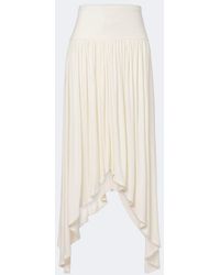 AYA MUSE - Elya Asymmetric Pleated Midi Skirt - Lyst