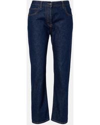 The Row - Riaco Mid-Rise Straight Jeans - Lyst