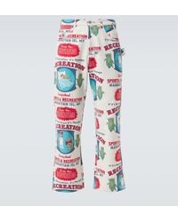 Bode - Enrichment Knolly Brook Cotton Straight Pants - Lyst