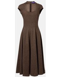 Ralph Lauren - Maisey Wool, Silk, And Cashmere Midi Dress - Lyst