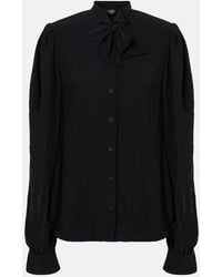 Balenciaga - Bow Blouse - Lyst