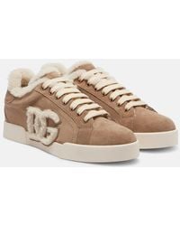 Dolce & Gabbana - Baskets Dg En Daim - Lyst