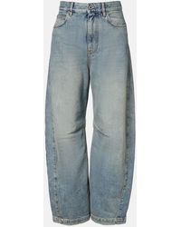 Loewe - Anagram Barrel-Leg Jeans - Lyst