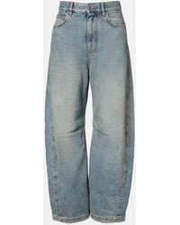 Loewe - Anagram Barrel-Leg Jeans - Lyst