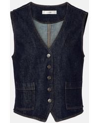 FRAME - Denim Vest - Lyst