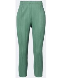 Pleats Please Issey Miyake - Monthly Colors: August Pleated Slim Pants - Lyst