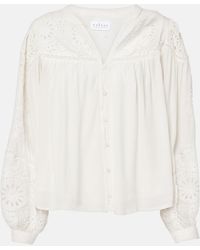 Velvet - Libby Open-Knit Blouse - Lyst