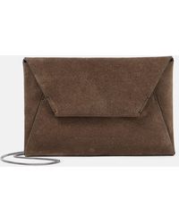 Brunello Cucinelli - Suede Shoulder Bag - Lyst