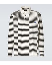 Wales Bonner - City Striped Cotton Polo Shirt - Lyst