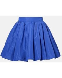 Patou - Gathered Faille Miniskirt - Lyst