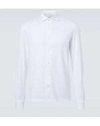 Fedeli - Jason Cotton Jersey Shirt - Lyst