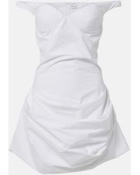 Magda Butrym - Off-Shoulder Cotton Minidress - Lyst