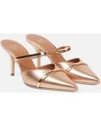 Malone Souliers - Frankie 70 Metallic Leather Mules - Lyst