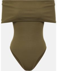 Bottega Veneta - Off-shoulder Swimsuit - Lyst