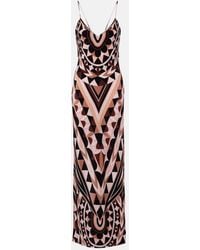 PUCCI - Manuba Silk Crepe De Chine Gown - Lyst