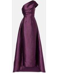 Solace London - One-Shoulder-Robe Aus Twill - Lyst