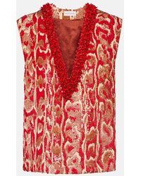 Dries Van Noten - Verziertes Top College - Lyst